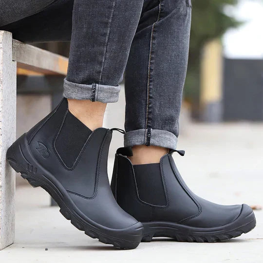 Bottines de sécurité orthopédiques en cuir – FlexToe – vue 8
