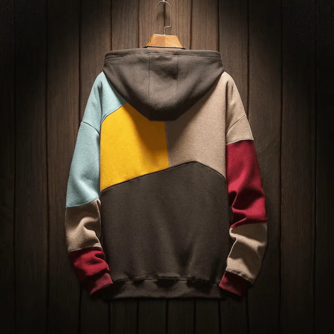 Sweat à capuche homme color block à poche kangourou – Nathan - vue 5
