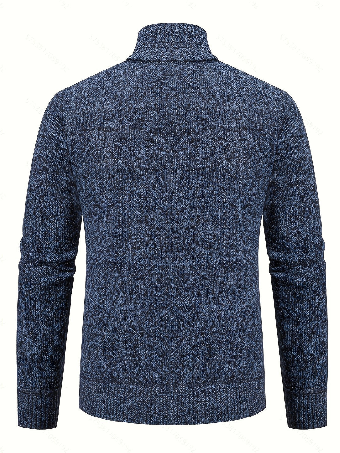 Cardigan zippé homme en maille torsadée à col montant – Henrik – vue 15