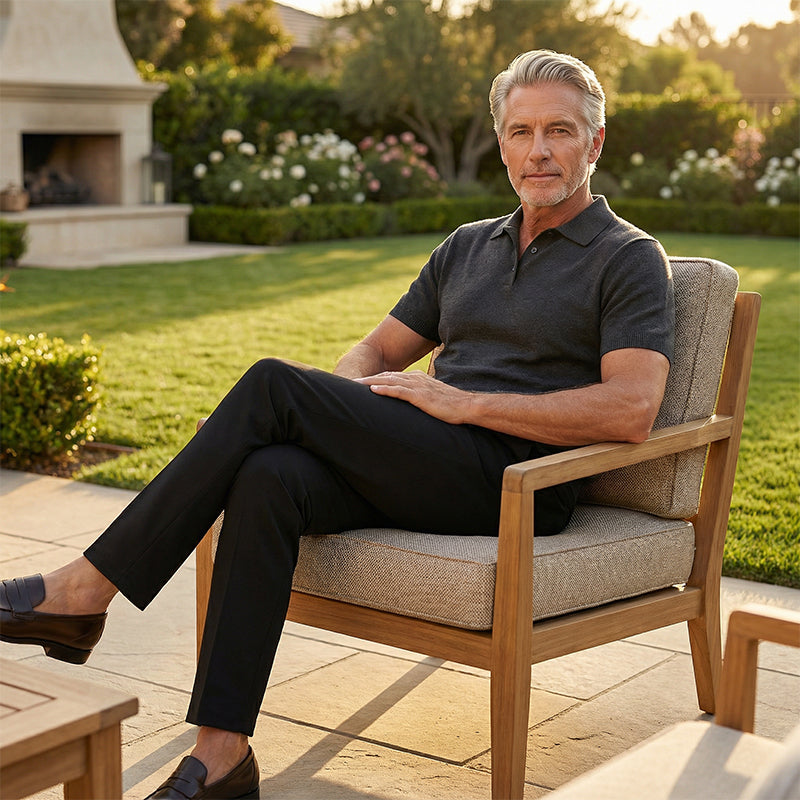 Pantalon de costume homme stretch coupe droite – Maxime - vue 3