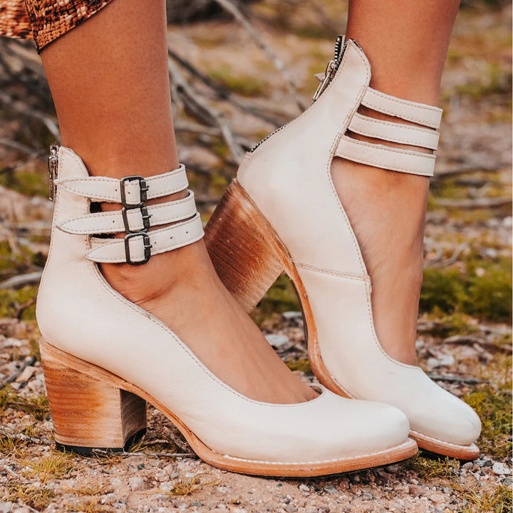 Bottines femme élégantes et confortables – Cassiopée – Blanc
