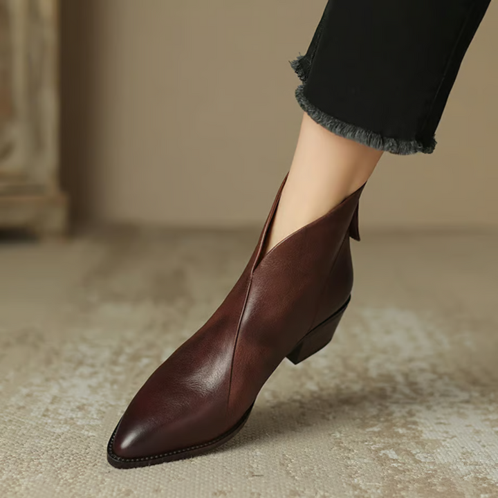 Bottines femme élégantes à talon bas – Felly – vue 7