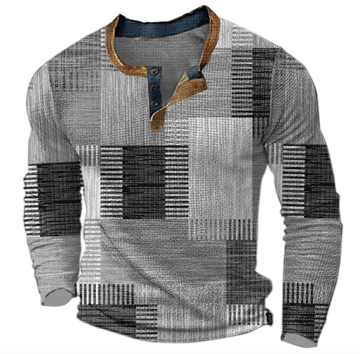 Pull homme texturé intemporel au look rétro coloré – Enrico – Dégradé