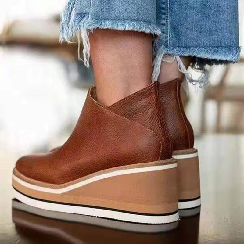 Bottines femme imperméables à zip latéral – Jeanne – vue 5