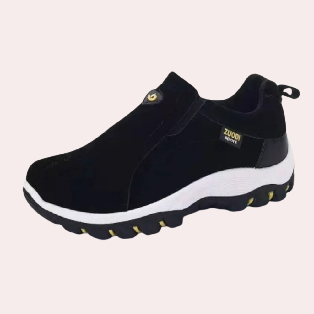 Chaussures homme à enfiler confortables à semelle antidérapante – Marc – Noir