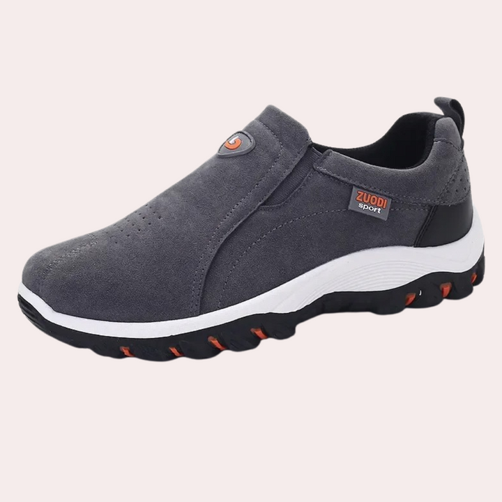 Chaussures homme à enfiler confortables à semelle antidérapante – Marc – Gris foncé