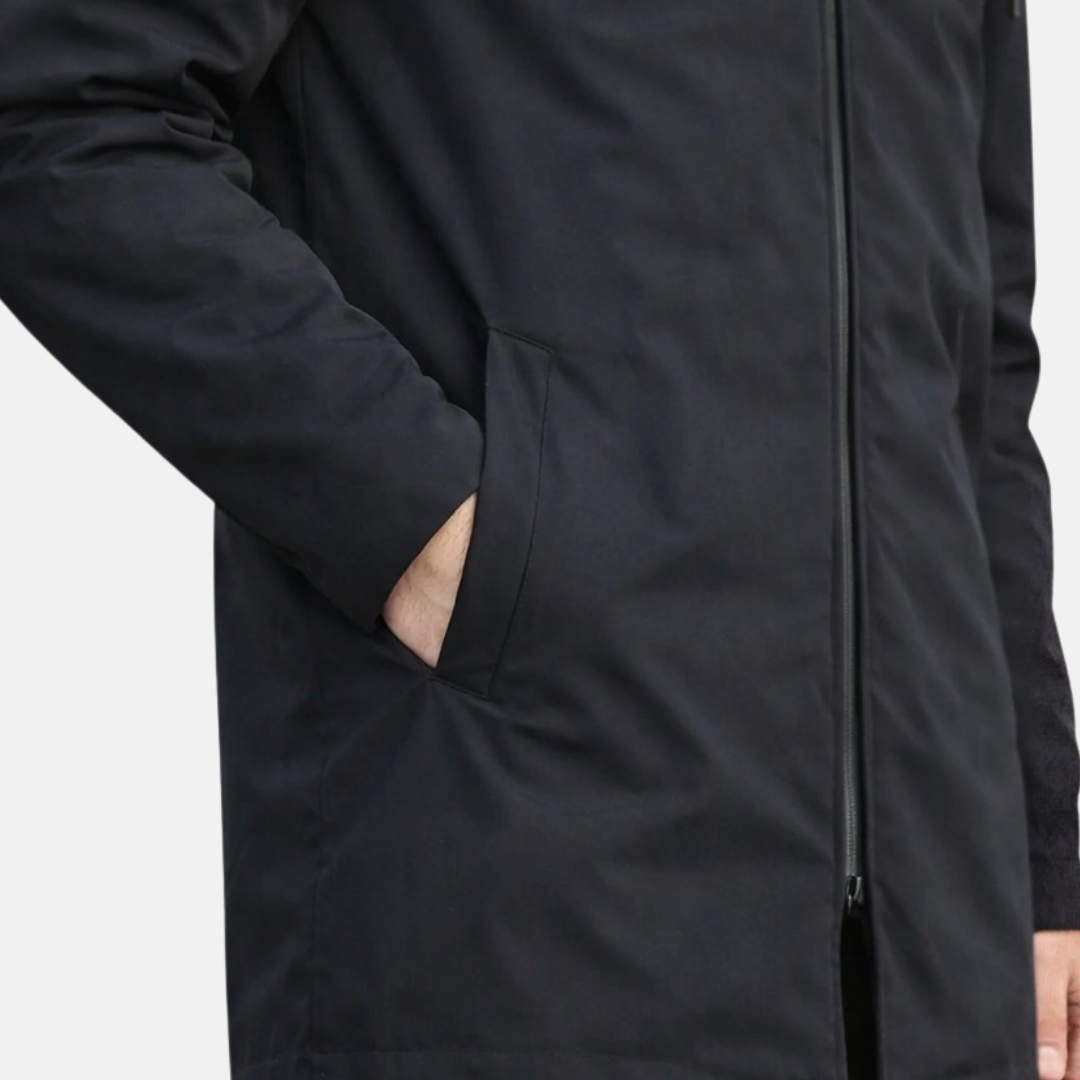 Manteau d'hiver homme isolant mi-long à capuche – Ivar – vue 6