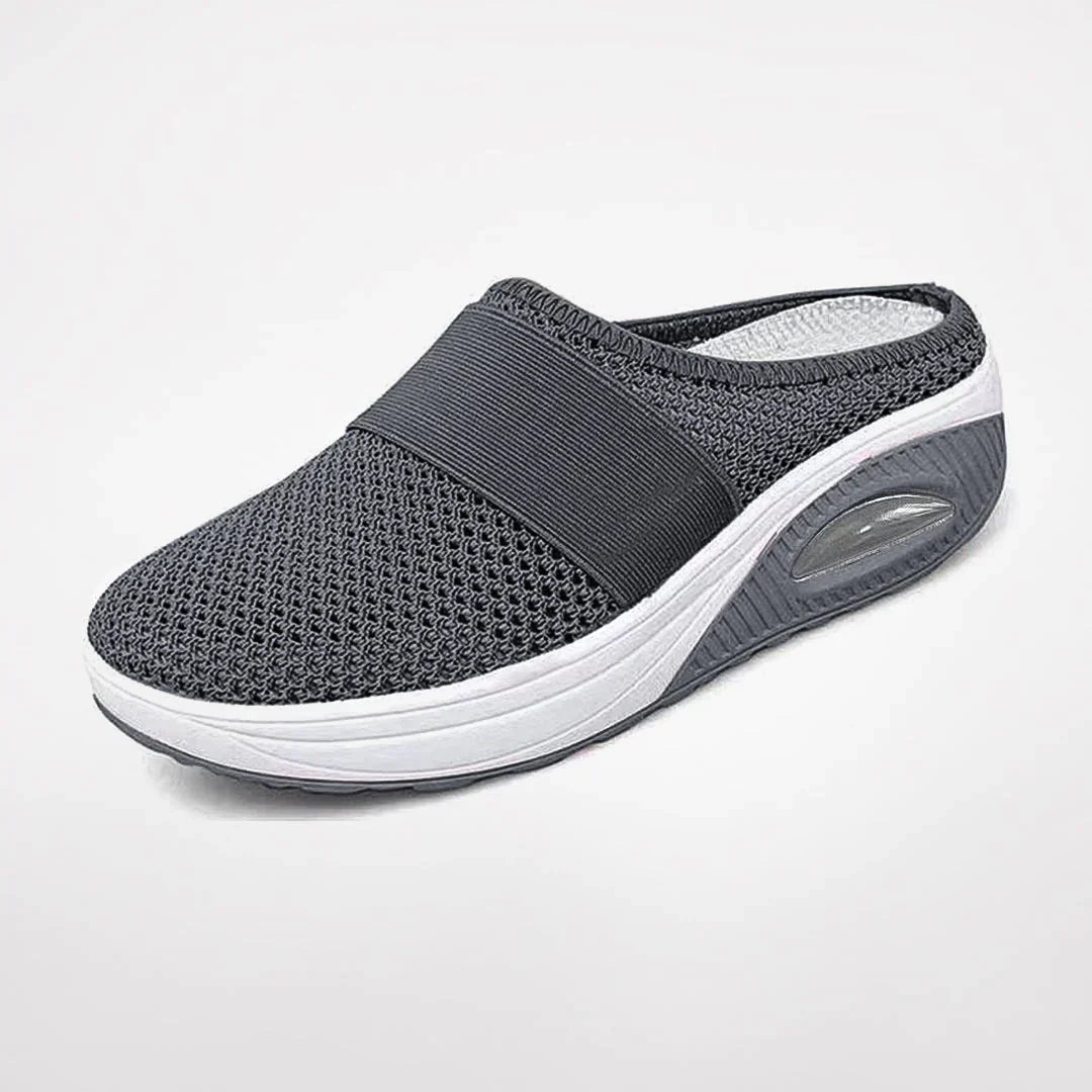 Chaussons orthopédiques femme antidérapants – Gris foncé