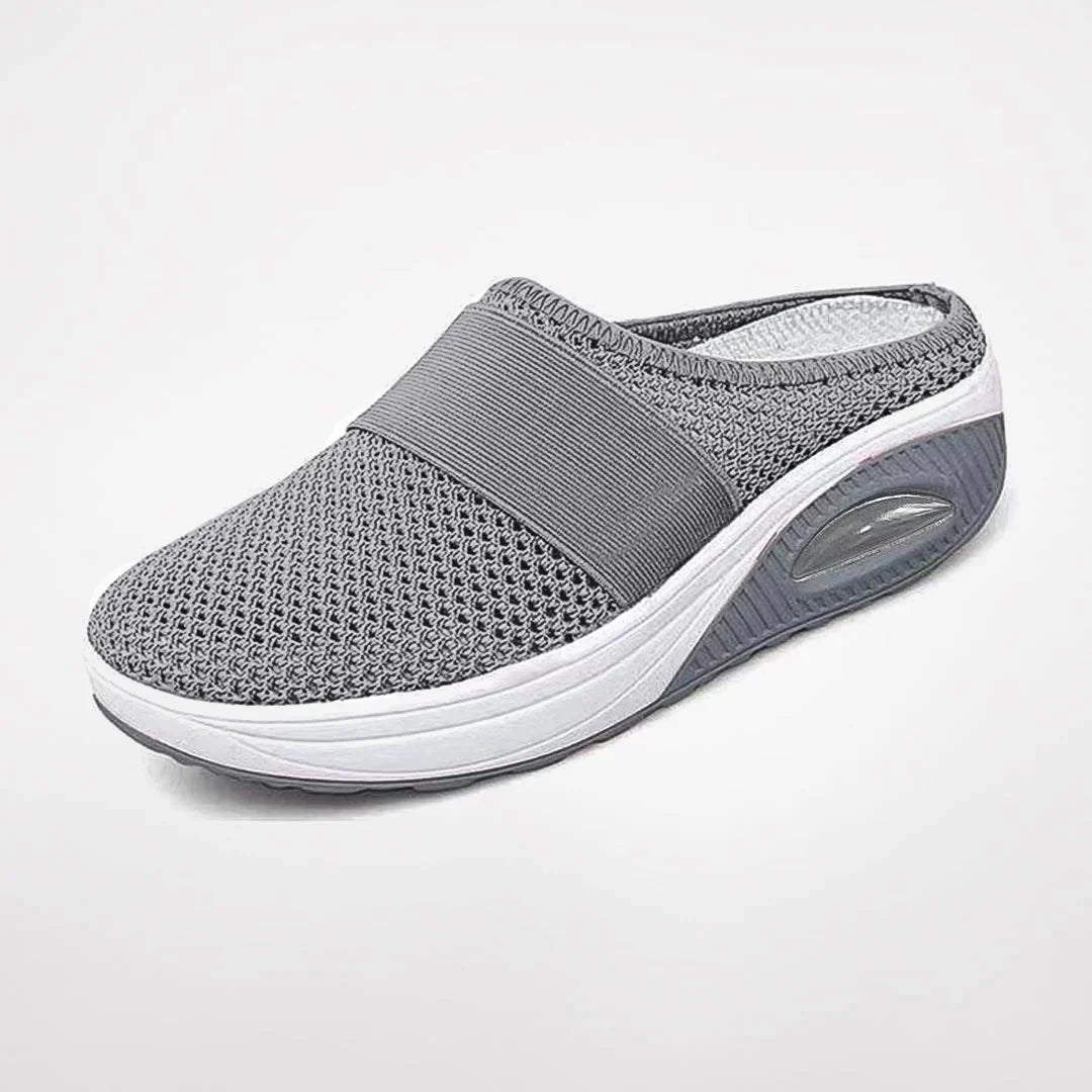 Chaussons orthopédiques femme antidérapants – Gris