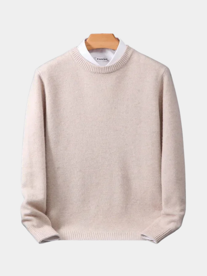 Pull homme de luxe coupe parfaite chaud et léger – Édouard – vue 1
