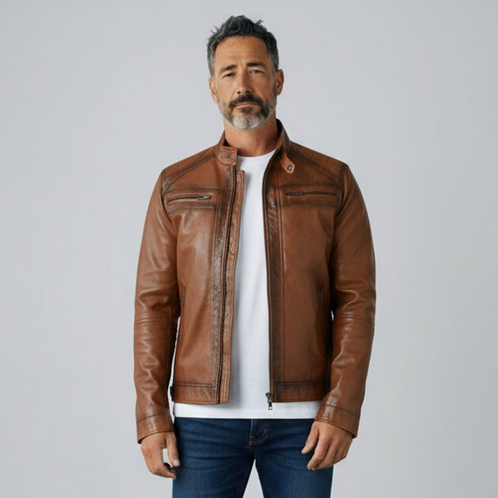 Roadster – Élégante Veste en Cuir