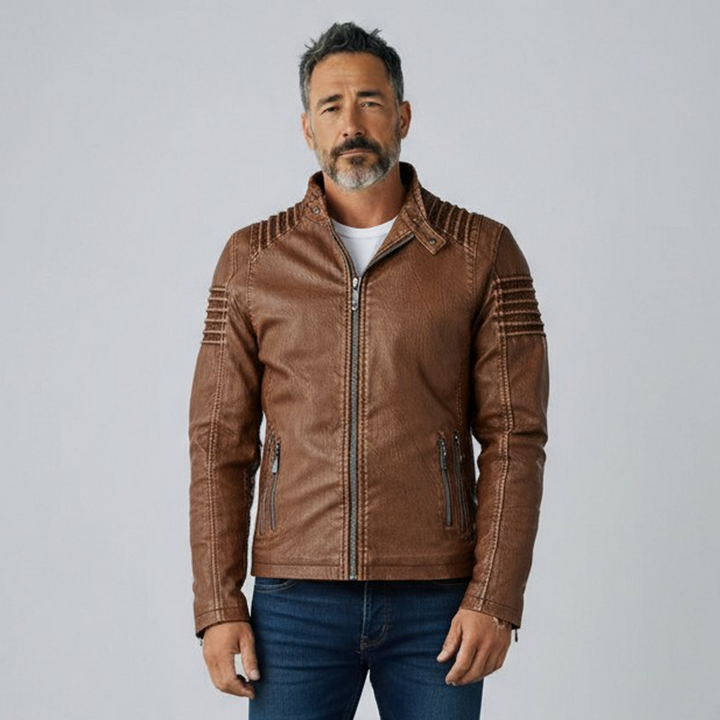 Königreich – Intemporelle Veste en Cuir