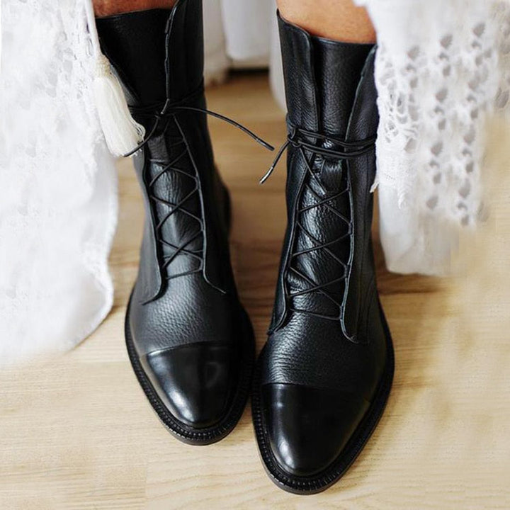 Bottines femme élégantes à talon fin – Dahlia – Noir