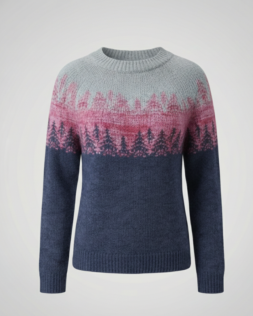 Pull femme rayé multicolore en maille douce à col bateau – Gaëlle - Bleu