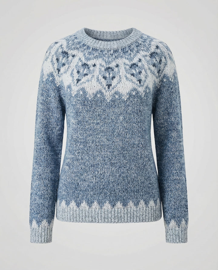 Pull femme rayé multicolore en maille douce à col bateau – Gaëlle - Turquoise clair