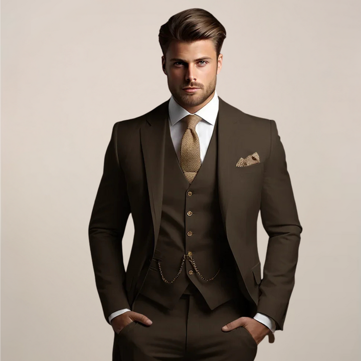 Costume trois pièces homme formel pour le printemps – Georg – Café