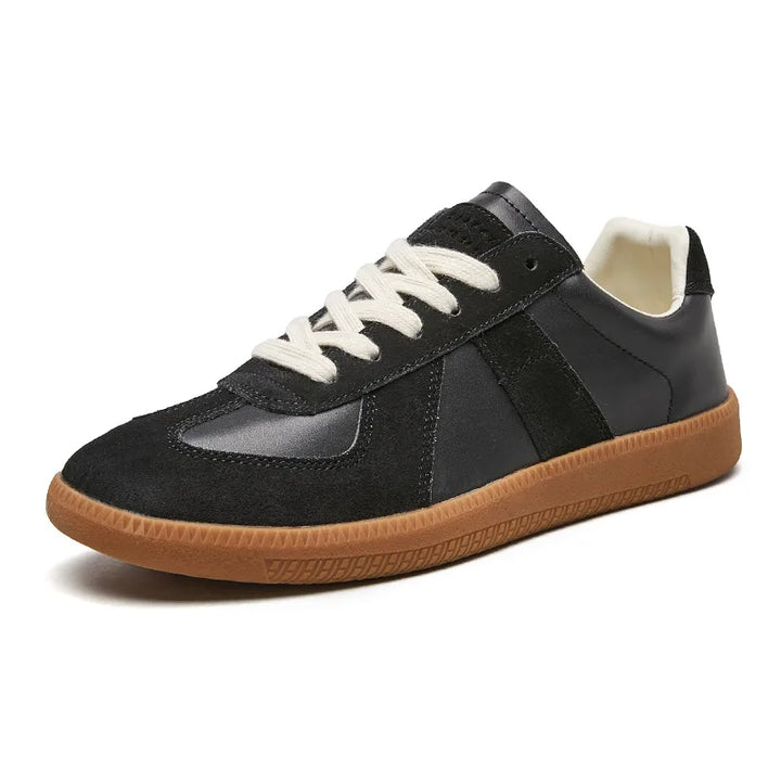 Baskets basses homme rétro à panneaux texturés – Harrington – vue 9