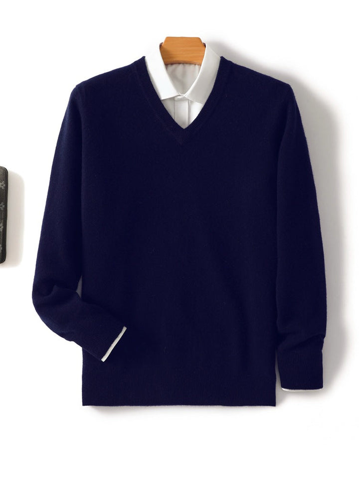 Pull homme en laine de qualité très élégant – Mune – vue 2