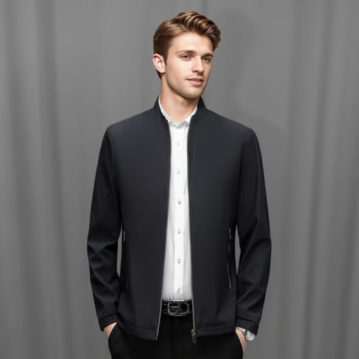 Blouson homme zippé à col montant doublé – Édouard - vue 4