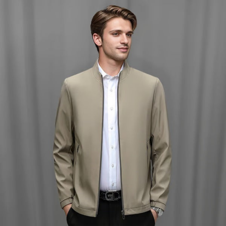 Blouson homme zippé à col montant doublé – Édouard - vue 6