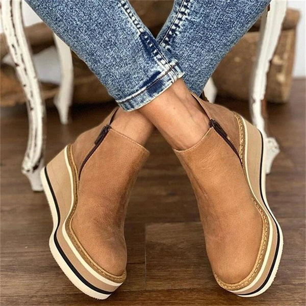Bottines femme imperméables à zip latéral – Jeanne – vue 3