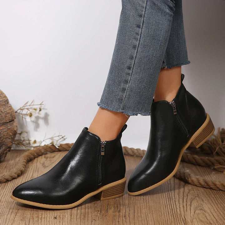 Bottines orthopédiques femme confort à zip latéral – Mey – vue 3