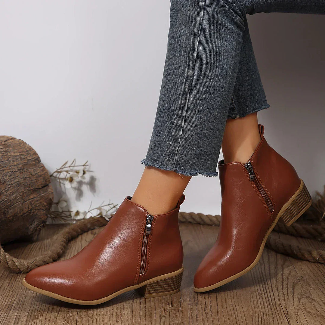 Bottines orthopédiques femme confort à zip latéral – Mey – vue 6