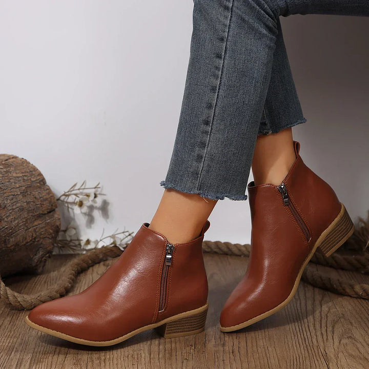 Bottines orthopédiques femme confort à zip latéral – Mey – vue 6