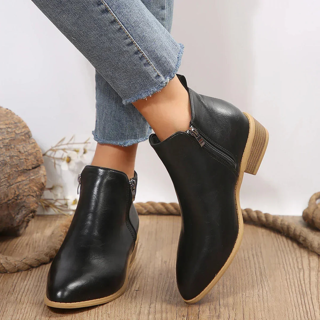 Bottines orthopédiques femme confort à zip latéral – Mey – vue 5