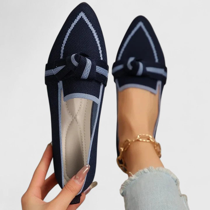Mocassins femme orthopédiques à soutien de la voûte – Maricela – Bleu foncé