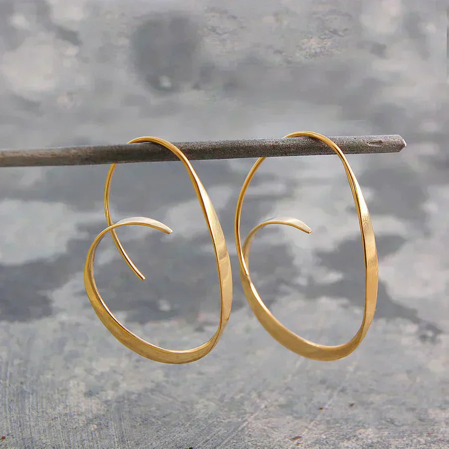 Boucles d'oreilles en spirale époustouflantes