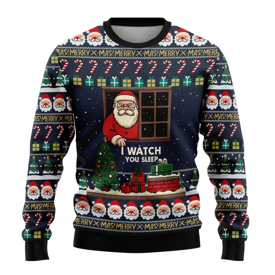Pull de Noël homme en maille à motif bonhomme de neige – Benjamin – Père Noël multicolore 2