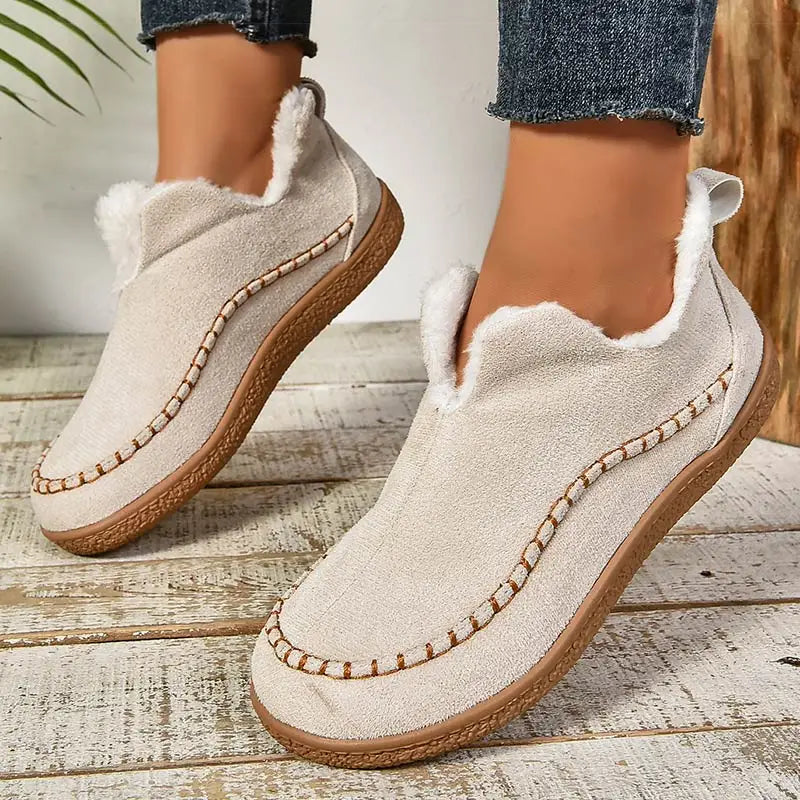 Bottes orthopédiques femme doublées à semelle adhérente – Cay – vue 2