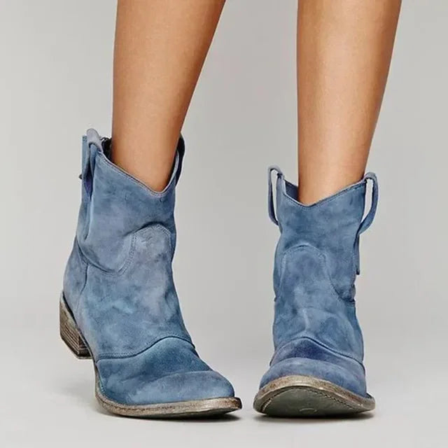 Bottes de ranch robustes tout-terrain – Dakota – Bleu