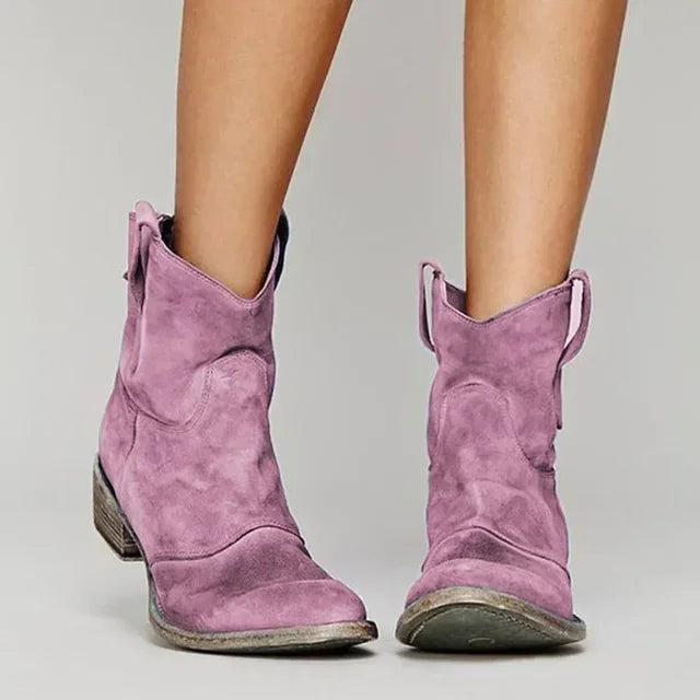 Bottes de ranch robustes tout-terrain – Dakota – Rose violet