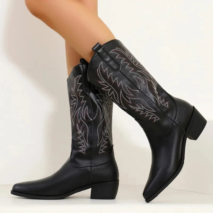 Bottes cowboy femme orthopédiques à maintien renforcé – Camille – vue 5