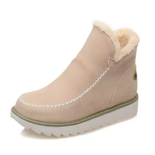 Bottines orthopédiques femme doublées fourrure à enfiler – Tahlia – vue 5