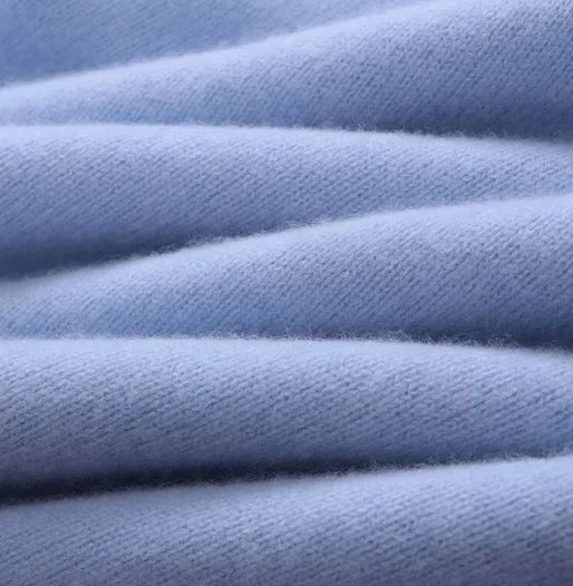 Pull homme chaud en mohair à motif géométrique bleu – Ryan – vue 4