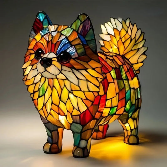 Radiant™ | Lampe Figurine Pomeranian Lumineuse