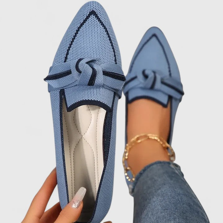 Mocassins femme orthopédiques à soutien de la voûte – Maricela – Bleu clair