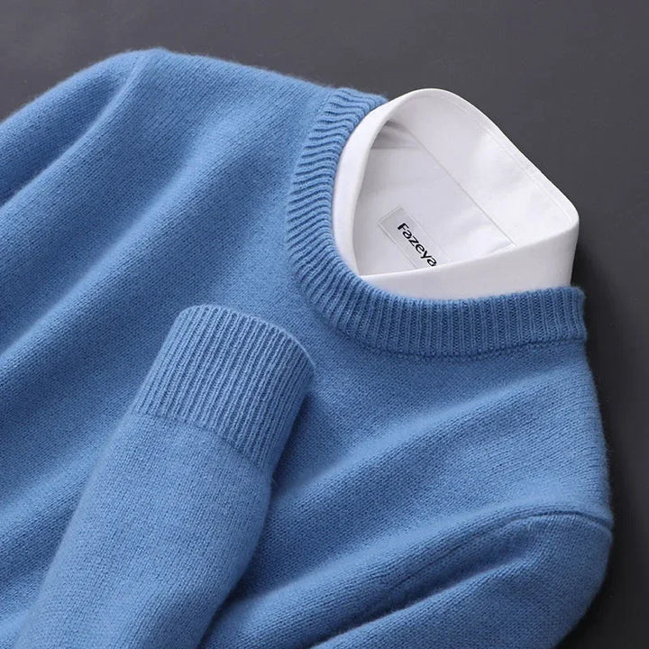 Pull homme de luxe coupe parfaite chaud et léger – Édouard – vue 6