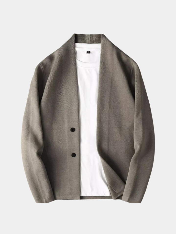 Cardigan homme coupe classique en maille texturée – Arthur – vue 1