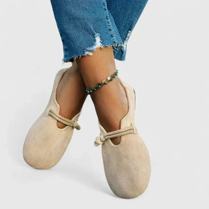 Mocassins femme orthopédiques à détail cordage – Lynda – vue 5