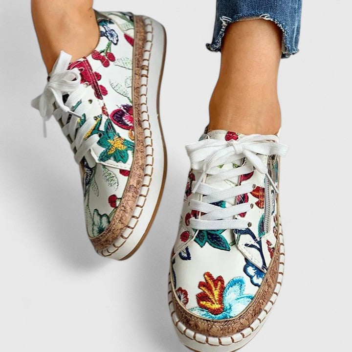 Chaussures femme orthopédiques à enfiler avec soutien de la voûte – Olisette – vue 3