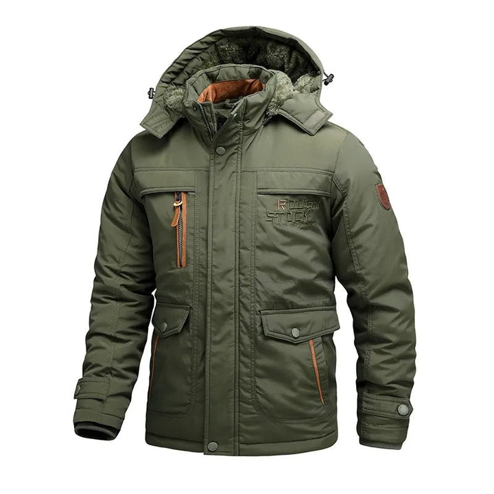 Manteau d'hiver homme robuste et imperméable à capuche amovible – Tobias – vue 16