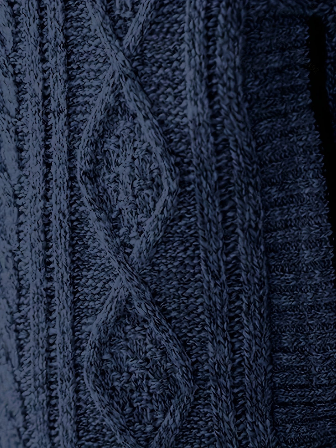 Cardigan zippé homme en maille torsadée à col montant – Henrik – vue 17