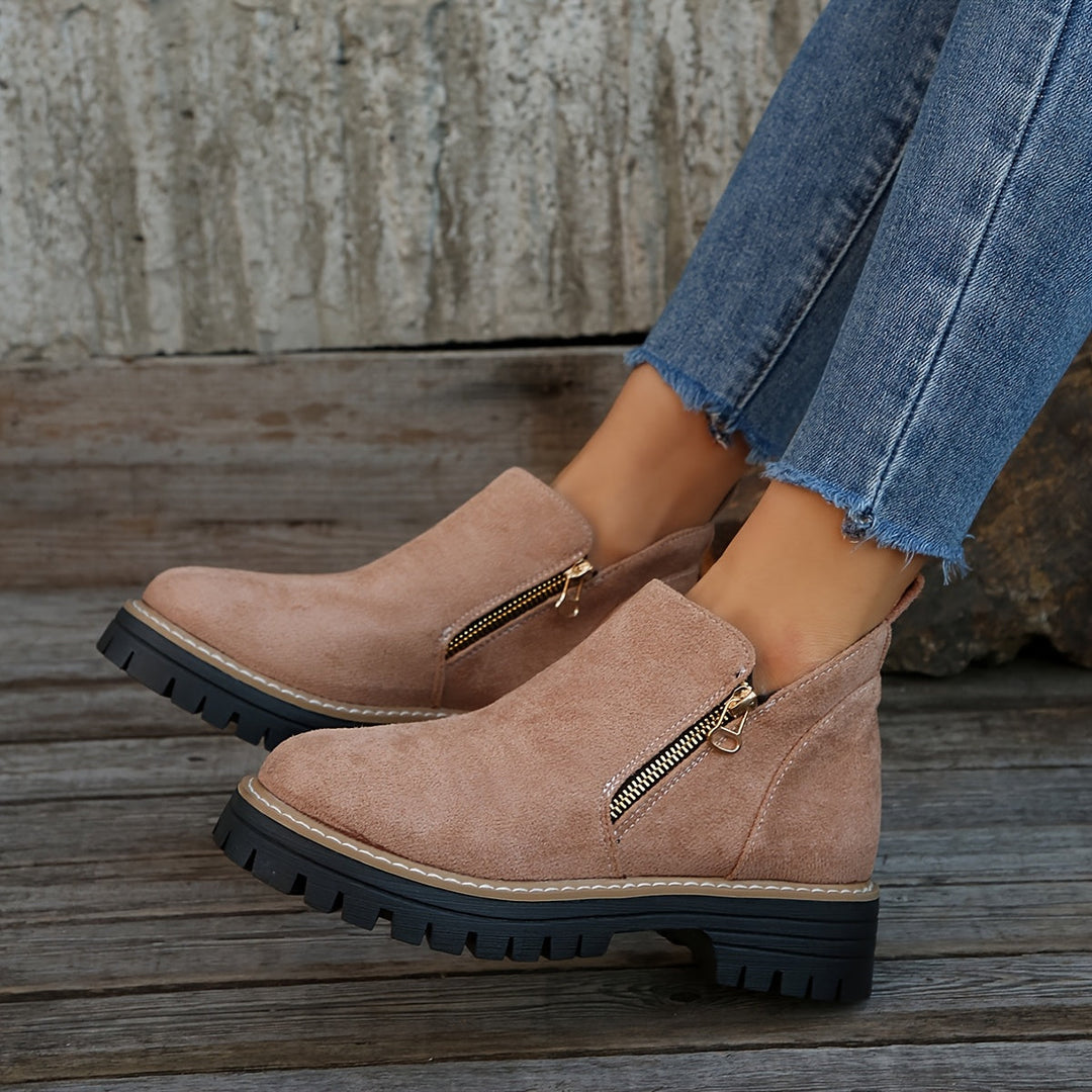 Bottes orthopédiques femme à zip et semelle antidérapante – Raely – vue 16