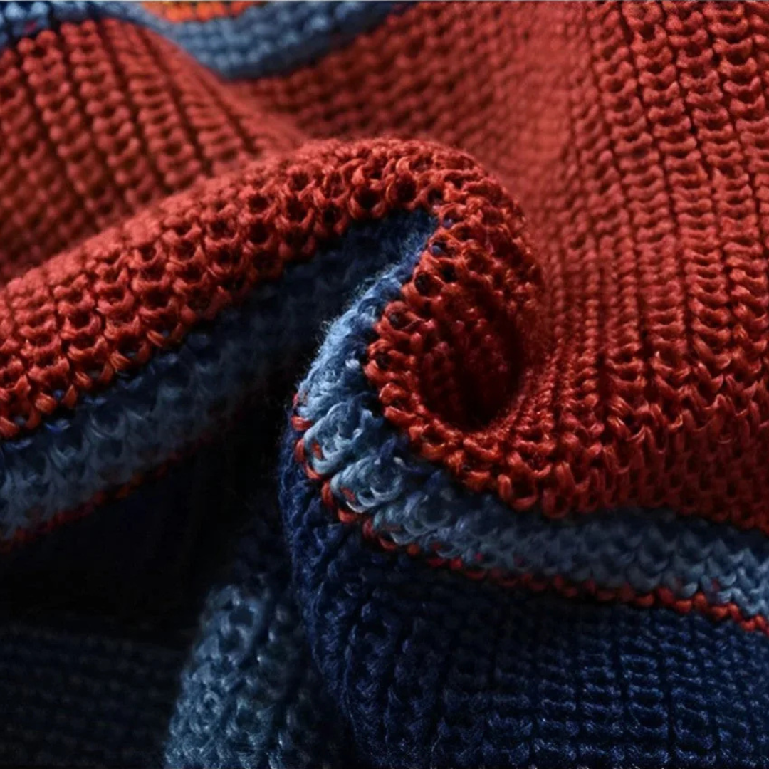 Cardigan homme à col châle rayé rétro – Rétro – vue 6