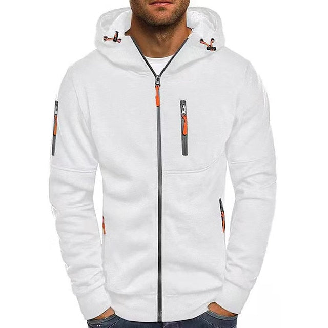 Sweat à capuche homme ultra-doux à capuche doublée – Angelo – Blanc