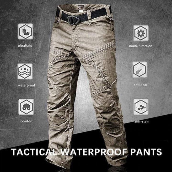 Pantalon cargo homme déperlant multi-poches coupe droite – Mathis - vue 2